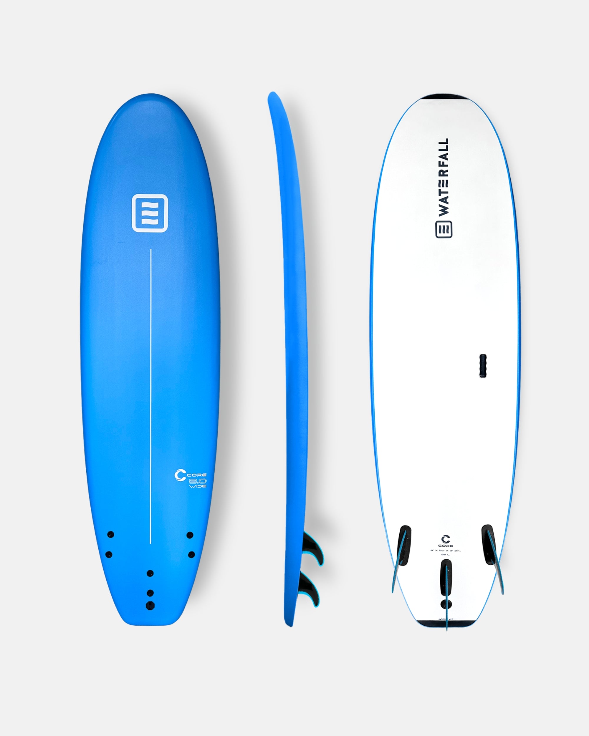 Surfboard Core 8" Wide Blue