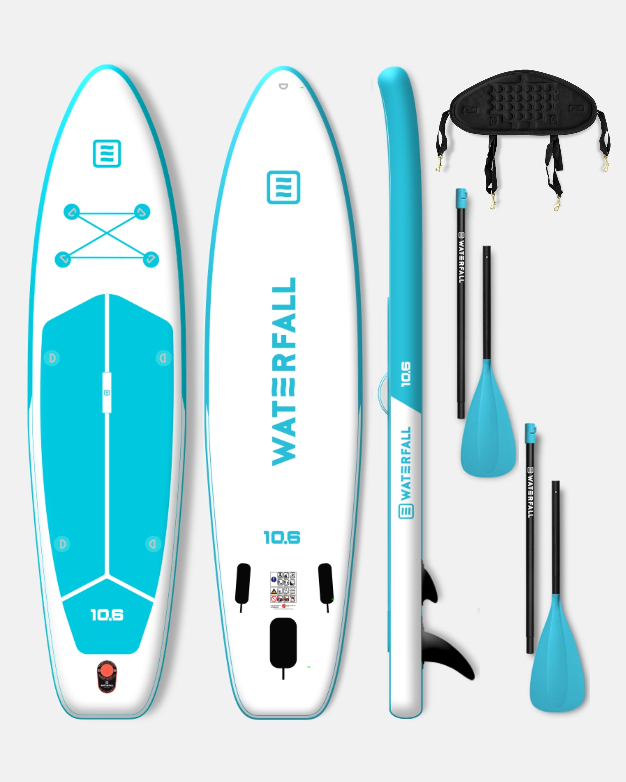 Inflatable Stand Up Paddle 10’6 Touring All-in-One Blue